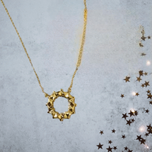 Chaîne Cercle Solaire – Design Clash en Acier Inoxydable